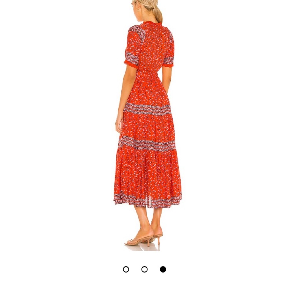 Free People Rare Feeling Orange Maxi Dress - Picture 16 of 16